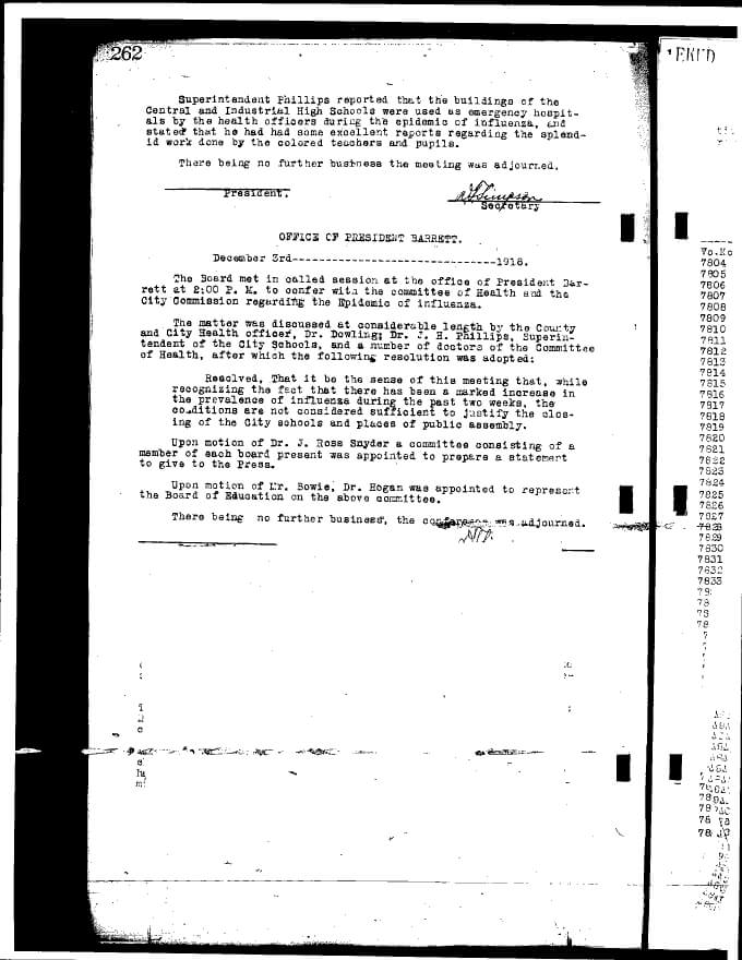 Birmingham, Alabama Board of Education School Board Minutes (1918)