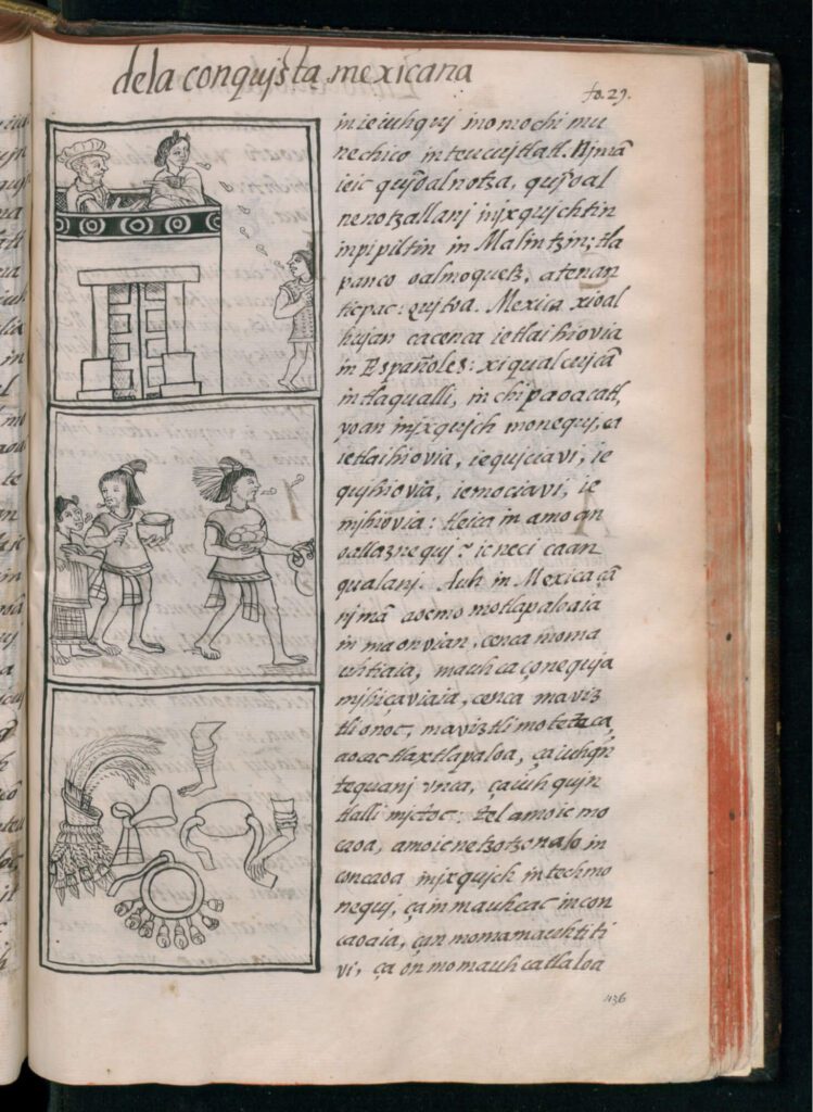 Depictions of Dona Marina (La Malinche) from the Florentine Codex (1577)