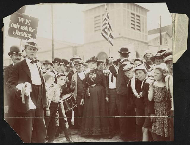 Mother Jones and Children Laborers go on Strike, 1903