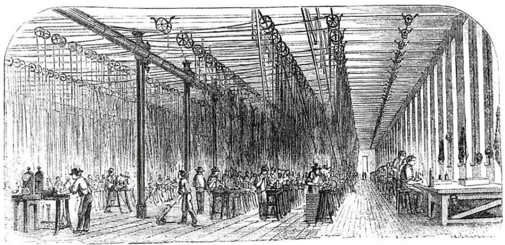 Repeating Fire-Arms: A Day at the Armory of Colt’s Patent Fire-Arms Manufacturing Company,” (1857)