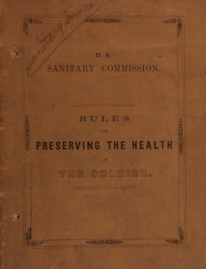 “Rules for preserving the health of the soldier” (1861)