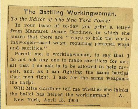 The Battling Workingwoman (1909)