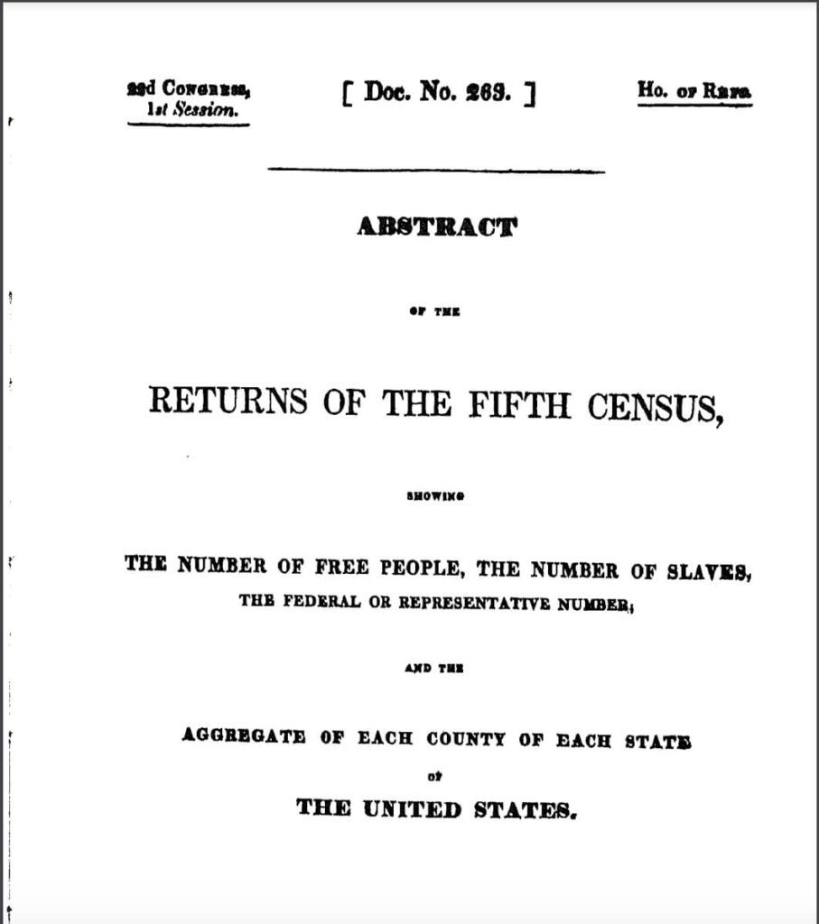 The Census of 1830