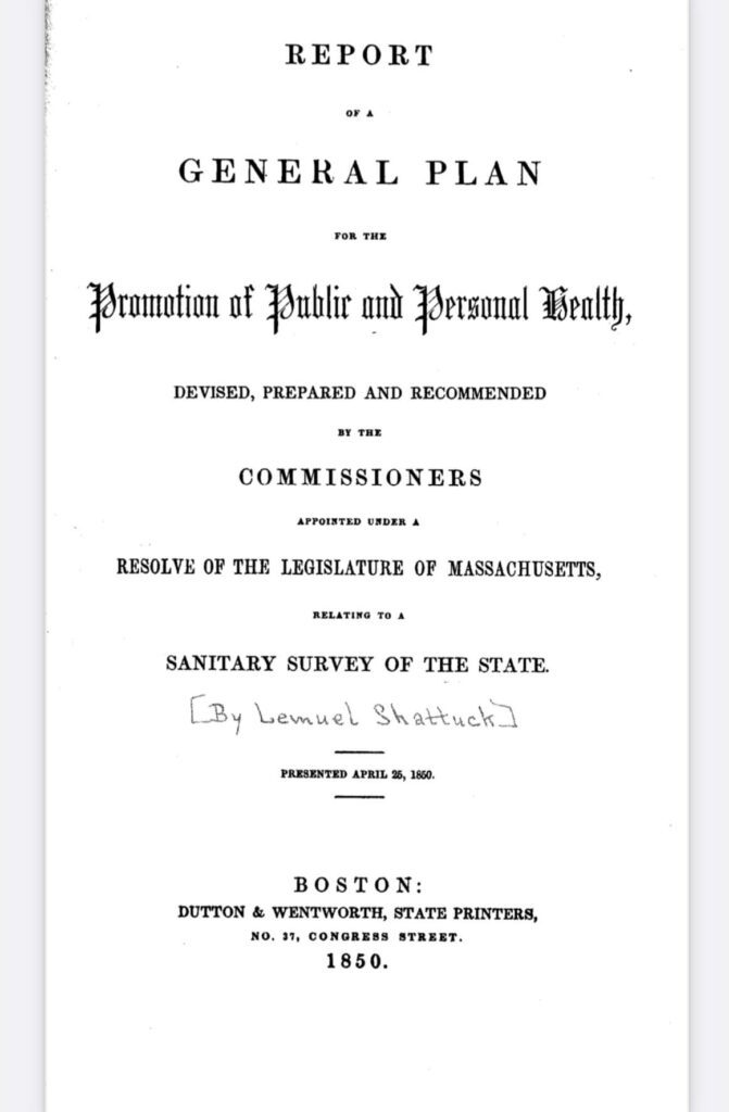 The Shattuck Report (1850)