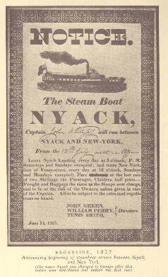 The steamboat “Nyack,” (1827)