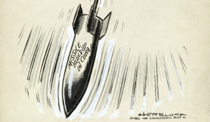 Tick-Tock-Tock Political Cartoon (1962)