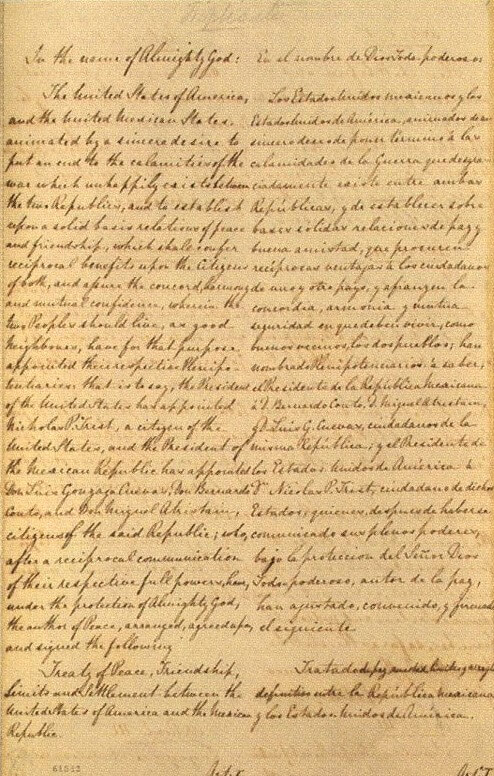 Treaty of Guadalupe Hidalgo (1848)