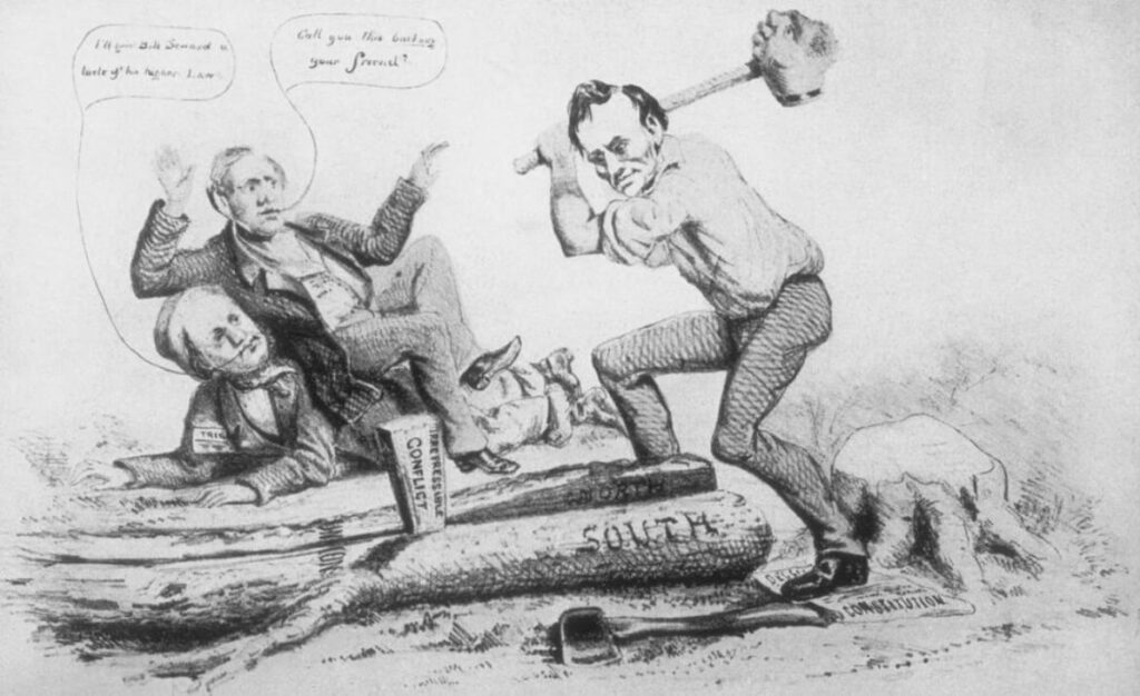 Unknown, “The Political Rail Splitter,” 1860